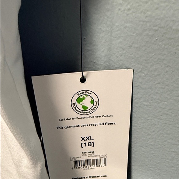 Athletic Works White Casual girls Dress with shorts - Picture 4 of 12